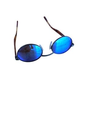 Rivo Sunglasses with Blue Mirrored Lenses and Tortoiseshell Temples, Japan
